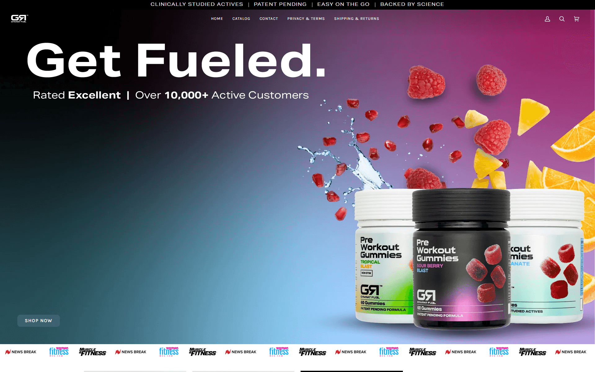 GymRat Fuel — DTC Gummies Store